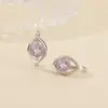 Brincos de Pressão de Alta Qualidade Yuebao Jewelry Ametista Prata Esterlina S925 Citrino Olho de Fênix Corte em Forma de Folha Atacado