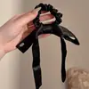 Super versátil~ Scrunchie estilo coreano com toque de luxo para a primavera, adequado para rabos de cavalo e coques femininos, acessório de elástico de cabelo 2026