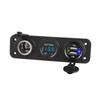 Cargador USB para coche de carga rápida de doble chip QC3.0 voltímetro encendedor de cigarrillos 250W panel nuevo modificado
