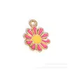 Série Rosa Vermelho Misto Acessórios de Joias com Esmalte em Liga para Pulseira DIY Colar Corrente de Celular Pingente de Chaveiro