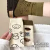 Calcetines Zhuji Serie de Ilustraciones de Perros Lindos Calcetines con Punta de Herradura Estilo Japonés Lindo Absorbentes de Sudor Transpirables Calcetines Caídos