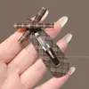 Pinza para el Cabello Retro con Flecos Accesorios para el Cabello Pinza para el Cabello Estampado de Leopardo Pinza de Pato Linda de Lana Barrette Estilo Pequeño Perfume Floral para Mujer Accesorios para el Cabello