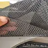 Malla de espuma transparente a cuadros Malla de espuma con patrón de ondas antiestática PVC espumado tejido de urdimbre y trama red antideslizante