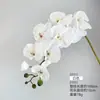 Flor Artificial 9 Hastes Orquídea Borboleta Flor de Seda Simulada de Alta Qualidade Buquê Decoração Mesa de Jantar Sala de Estar Decoração de Luxo