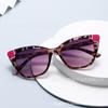 Gafas de personalidad transfronterizas Europa y Estados Unidos montura de gafas montura de gafas nueva moda mujeres combinación de colores ojo de gato gafas de sol gafas de sol para hombre