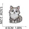 Parche Bordado Termoadhesivo Fiesta de Gatos Parche Bordado de Gatito de Dibujos Animados Parche Decorativo para Bolsa de Juguete de Moda Lindo Miau Miau
