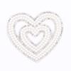 Zhao Shun Love - Parche de perforación en caliente con forma de corazón y perla, adhesivo termofusible para tela inferior, decoración de agujeros para zapatos y sombreros, venta al por mayor