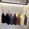 Camisola Sexy Brillante con Cuentas Transfronteriza Adornos de Diamantes a la Moda Hermosa Ropa Interior de Espalda Banda Interna Almohadilla para el Pecho Top de Uso Externo para Mujeres