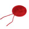 Sombrero Infantil Cat Brother Boina Elegante para Niñas Sombrero Tejido de Color Sólido con Textura Simple Lindo Sombrero de Lana Trenzado