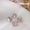 Joyería para uñas diamante polvo rosa cristal k9 productos genuinos Super Flash fondo puntiagudo corazón torcido estilo Fang Huazi gordo decoración de uñas de diamante