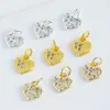 Pingente Pequeno de Diamante de Ponto de Latão DIY Pulseira Colar Pingente Franja Retro Acessórios Pequenos de Alta Qualidade