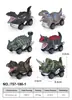 Juguete de motocicleta de dinosaurio para niños transfronterizo, de fricción, todoterreno de simulación, dinosaurio de cuatro ruedas, de fricción, para niños