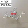 Clip de Fijación en Forma de L para Ranura de Tarjeta de PC de Plástico de 3 mm 4 mm 5 mm Hebilla Acrílica Soporte de Ángulo Recto para Tablero KT Acuario