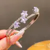 Pulsera Coreana de Resina Ins con Circonita Perla Estrella Doble Capa Moda Commute Anillo de Mano Lujo Ligero Sensación de Alta Gama Joyería de Mano para Mujeres