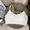 Camisola Han Fan con Copa Fija Estilo Salero Chica Picante Versátil Espalda Bonita Envuelta en el Pecho Transpirable Ajustada Antideslizante Ropa Interior