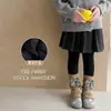 Leggings con forro de polar para niñas, mallas finas de polar para otoño e invierno, leggings con forro de polar para primavera y otoño, para niños mayores y bebés