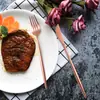 Nuevo Juego de Cubiertos de Acero Inoxidable Transfronterizo 2026, Juego Portugués de 4 Piezas para Hotel Cocina Occidental, Cuchillo para Bistec, Tenedor, Cuchara de Postre