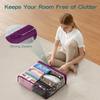 Bolso de mano transparente de PVC de gran venta transfronterizo, bolsa guardapolvo para guardar ropa y edredones, bolsa de embalaje para mudanzas, bolsa de equipaje