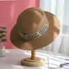 Sombrero de Sol para Mujer, Sombrero de Playa para Salidas de Verano, Sombrero de Sol para la Costa, Sombrero de Paja, Sombrero Fresco Estilo Británico de Copa Plana