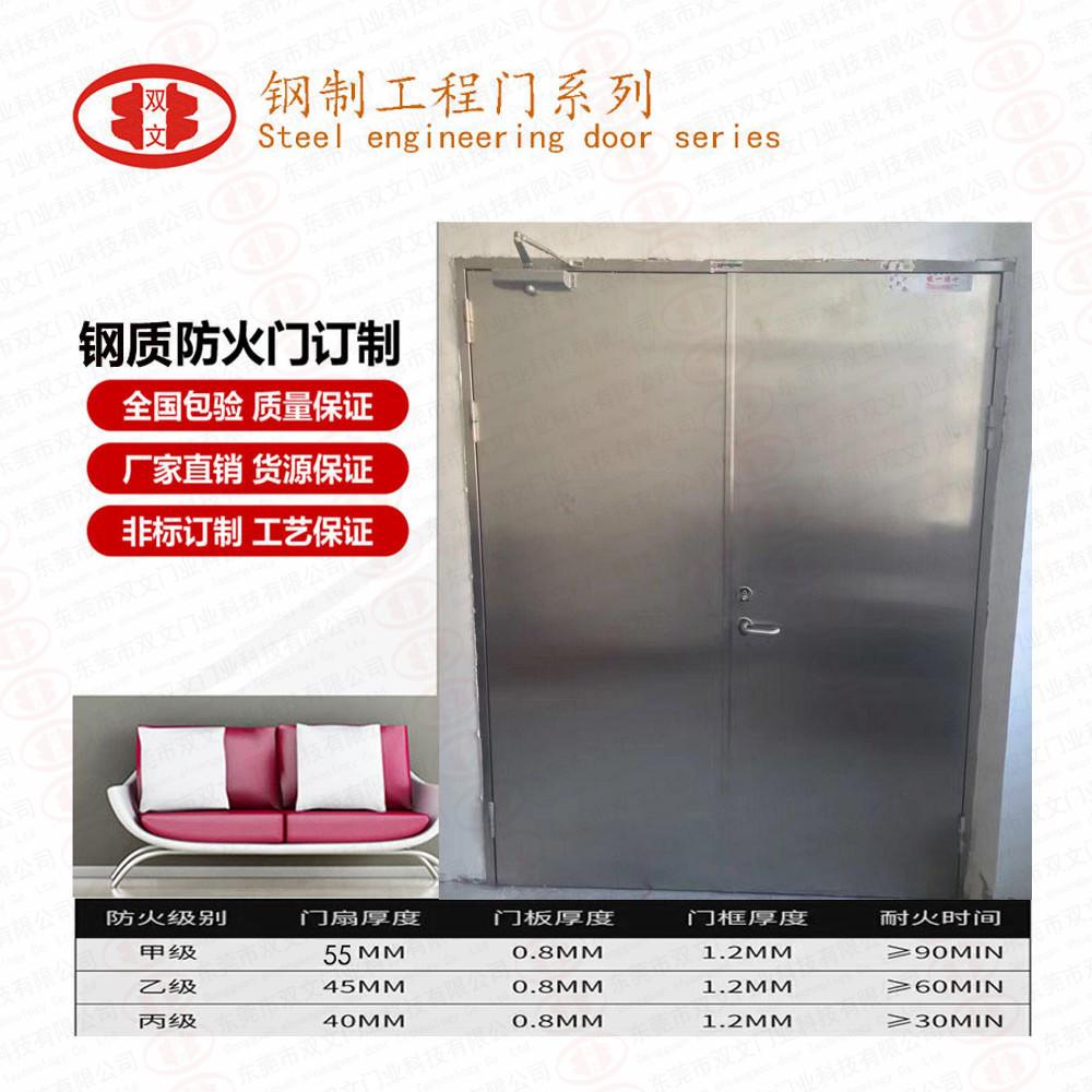 不锈钢双开防火门
