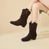 Botas Apiladas Gruesas de Venta Caliente para Mujer 2026 Nuevas Botas Martin de Suela Gruesa que Aumentan la Altura para Mujer Botas Retro de Media Caña Engrosadas con Forro de Terciopelo