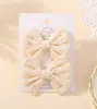 Lazo de tela floral fresca lindo pasador bordado para niños bebé versátil pasador para pelo suelto accesorio para el cabello 3556
