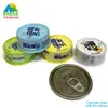 Lata de Embalagem de Ração para Gatos Pet 85g Colorida Grau Alimentício Redonda Preço Cheio Ração para Gatos Lata de Molho de Carne Caixa de Molho de Erva Fresca