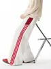Pantalones rectos para hombre, estilo primavera y otoño, holgados, a rayas, versátiles, deportivos casuales, pantalones de chándal de marca moderna para adolescentes, ropa de hombre