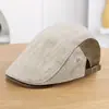 Gorra Melard para Otoño e Invierno, Gorra de Béisbol Reversible para Mujer de Cabeza Grande, Hace que la Cara se Vea Más Pequeña, Boina Retro Newsboy