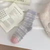 Calcetines de coral para mujer, calcetines de felpa que no sueltan pelusa, de longitud media hasta la pantorrilla, calcetines para dormir, otoño e invierno, engrosados, cálidos, resistentes al frío, a rayas, calcetines postparto