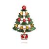 Serie navideña goteando aceite árbol de Navidad verde corona campana de Navidad broche pequeño para hombres y mujeres pin de vacaciones regalo