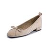 Zapatos de Mujer Estilo Celebridad de Internet 2025 Primavera Retro Francés Tacones Altos Mujer Tacón Grueso Cómodos Zapatos con Estampado de Leopardo
