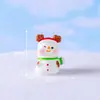 Paisaje en miniatura con un adorable Santa Claus y un oso de peluche, perfecto para crear una escena nevada. Decoraciones y accesorios de bola de cristal DIY, ideales como pequeños adornos de escritorio