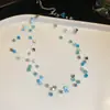 Collar de Estrella de Mar con Cuentas Dopamina de Verano Cadena Dulce Fresca para la Clavícula Collar Versátil de Nicho de Gama Alta para Mujer