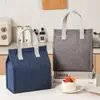 Bolsa Sencilla Portátil para Lonchera Bolsa Bento Aislada para Trabajo Escuela Bolsa para Llevar Comida Bolsa de Almuerzo Promocional Publicitaria Imprimible