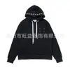 Moletom Gila Cross-Border Mm6 com Letras em Fita Digital Estampa de Casal Jaqueta Casual Solta com Capuz Unissex