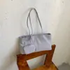 Bolsa de madre e hijo de color liso simple estilo coreano transfronteriza nuevo estilo bolsa de mujer bolso de mano de moda bolso de hombro para ir al trabajo bolsa tote de gran capacidad