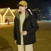 Chaqueta con capucha para hombre de Primavera y Otoño, Chaqueta Casual Versátil de Trabajo de Moda, Cortavientos Deportivo Simple de Moda para Exteriores