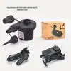 Bomba de Ar Elétrica Portátil para Exterior Doméstica Mini Bomba de Duplo Propósito para Boias de Natação e Acampamento Mini Bomba de Ar