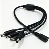 Cabo de alimentação 5521DC, um cabo conector de 4 vias DC macho-fêmea, para conectar fontes de alimentação a câmeras de segurança e luzes LED; disponível em estoque do fabricante