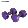 Conjunto de Halteres Cheios de Cimento com Cabeça Redonda em Forma de Árvore com Prateleira de Plástico para Homens e Mulheres em Casa