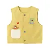 Ropa Infantil Panda Kaka Niños Chaleco de Dibujos Animados Ropa de Abrigo Niñas Ropa de Otoño Bebé Ropa de Otoño Niños Tops