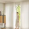 Cortina de Velos para Balcón con Espejo Protector Solar Moonlight Sheer, Permite el Paso de la Luz pero No es Transparente, Cortina de Visillo para Ventana Saliente de Sala de Estar, Cortina de Visillo Blanca, Venta al por Mayor de Alta Gama