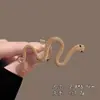 Nuevo Broche de Serpiente Dorada Estilo Old Money Ins Moderno Lujo Accesible de Alta Gama Accesorios de Hebilla de Pin con Diseño para Traje