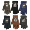 Luvas de Inverno Femininas 2026 com Tela Sensível ao Toque Mohair Cor Sólida Lã Polar à Prova de Frio para Uso Externo Luvas Quentes Mercado Atacadista