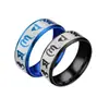Anillo de acero inoxidable para hombre sensación de alta gama estilo ins estilo nacional para hombre mantra frío de seis caracteres joyería de acero de titanio al por mayor