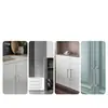 Manija de Puerta de Aleación de Aluminio Sólido Manija en Forma de U Extendida Engrosada Armario Cajón Puerta de Balcón Redonda Pequeña Nuevo Estilo