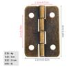 Esquina Redondeada Bronce Antiguo 30*21mm Bisagra Plana de Hierro Bisagra para Caja de Madera Empaque Espesor de Hierro 08