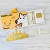 Bandeja de talheres descartáveis de aniversário gaveta pequena conjunto de caixa de presente fabricante de panificação talheres de bolo de plástico prato de jantar louça