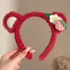 Nuevo pasador de pelo alto peculiar 2026, diadema de maquillaje estilo coreano otoño/invierno, diadema divertida de felpa, accesorio versátil para el cabello para mujeres